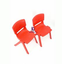 2PCS Molded Heavy Duty Stackable Kids Chairs - Red